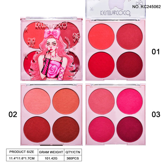 Kevin&Coco palette 4 colors cream blush