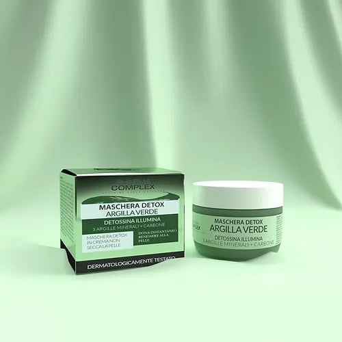 Maschera detox argilla verde 50ml.